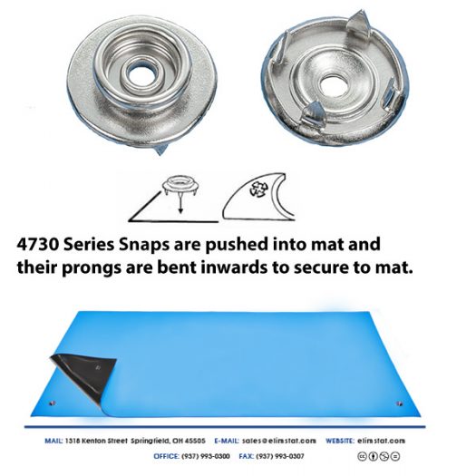 Snaps for Anti Static ESD Mats Grounding Hardware