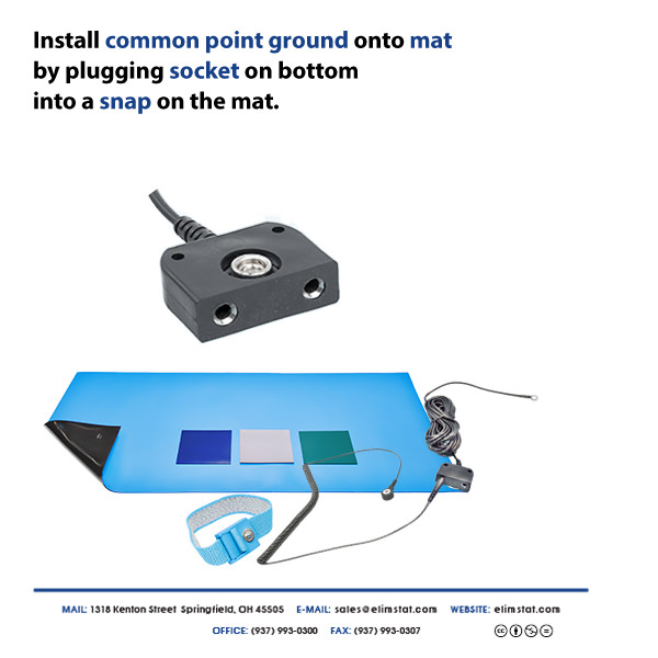 Connect Common Point Ground to ESD Mat
