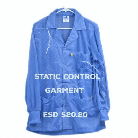 Elimstat Knit Cuff Collar ESD Smock with Pockets 8812 Series