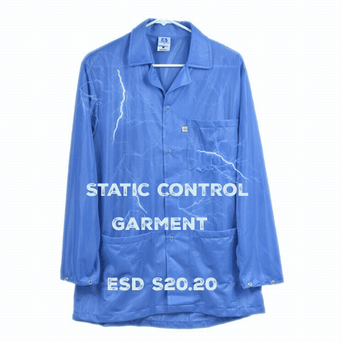 Elimstat Snap Cuff Collar ESD Smock with Pockets 8812 Series