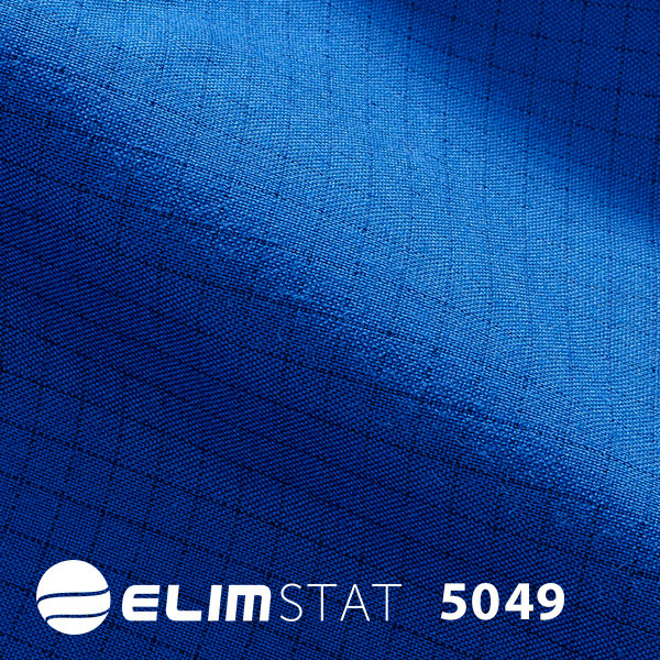 Sewn with black carbon threading to give it static shielding properties 5049 series cotton - polyester blended fabric hangs crisply on the wearer.