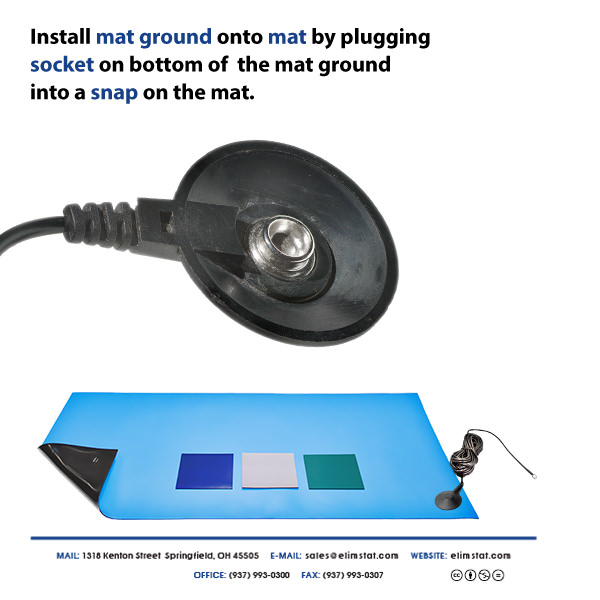 Anti Static Mat Ground Esd Grounding Elimstat Com