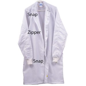 White Cleanroom ESD Safe Anti Static Lab Coats
