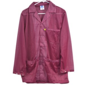 9010 Series Burgundy Snap Cuff ESD Jacket