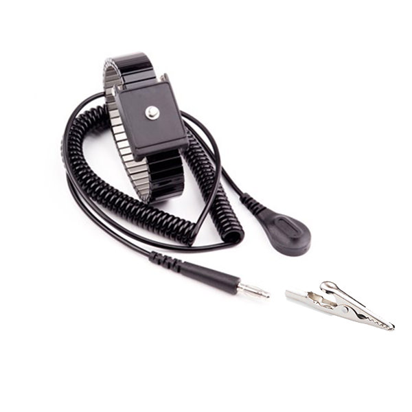 Anti-static ESD Adjustable Strap Grounding Bracelet Black Wrist Band LK3X 