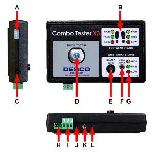 Desco™ Combo Tester Control Panel