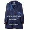 Cotton Polyester ESD Smock. Covered Snaps. ANSI ESD S20.20 Static Control Garment
